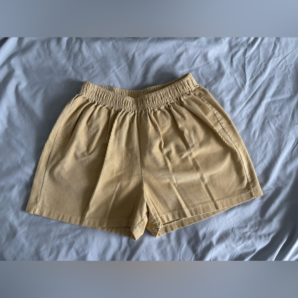Urban Outfitters Yellow Corduroy Shorts